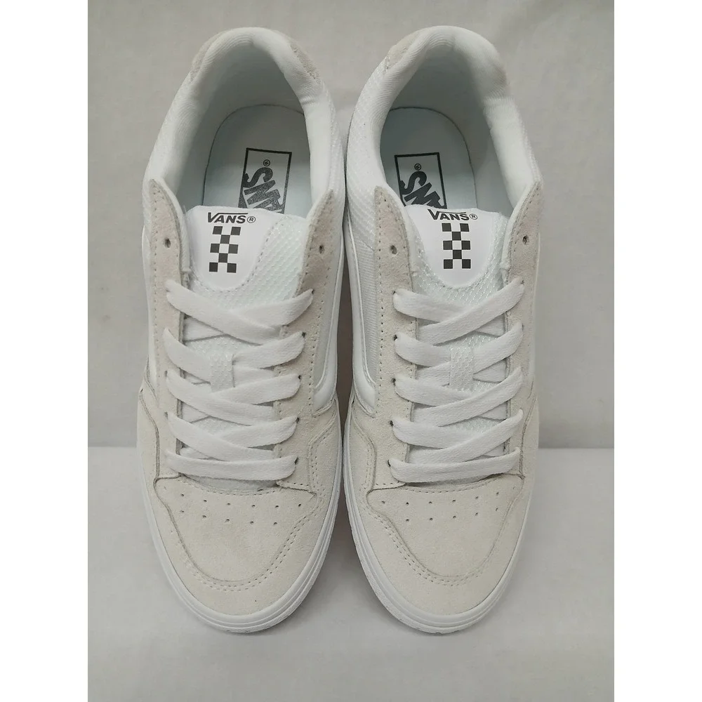 Vans Caldrone Suede Mesh White Casual Skate Shoes VN0007P9WHT Women's‎ 8.5